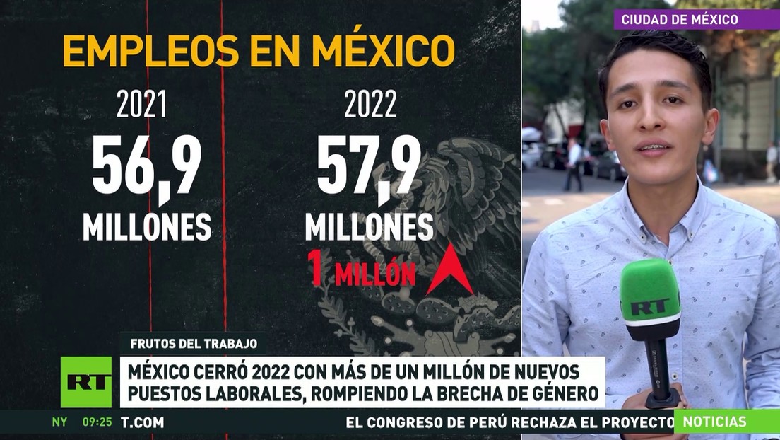 México cerró 2022 con más de 1 millón de nuevos puestos laborales, rompiendo la brecha de género
