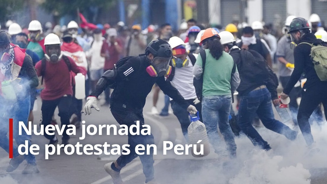 VIDEO: Nueva jornada de protestas en Perú a la espera de que el Congreso apruebe el adelanto electoral