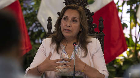 El presidenta interina de Perú, Dina Boluarte