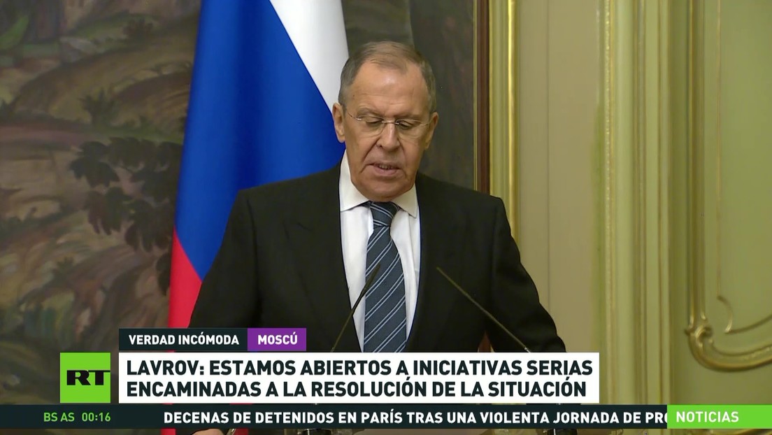 Lavrov: Estamos abiertos a iniciativas serias encaminadas a resolver el conflicto con Ucrania