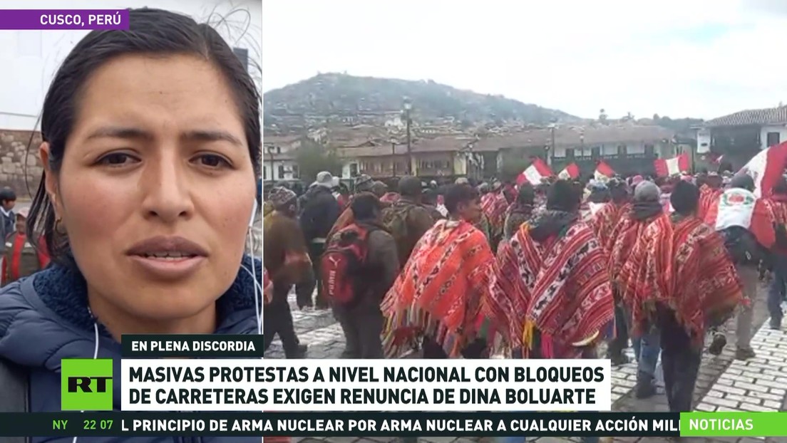 Masivas protestas y bloqueos de carreteras en todo Perú exigen la renuncia de Dina Boluarte