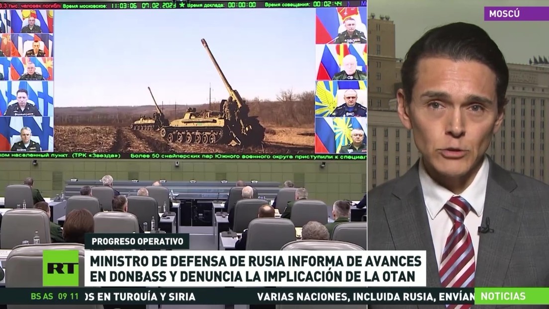 Ministro de Defensa de Rusia informa de avances en Donbass y denuncia la implicación de la OTAN