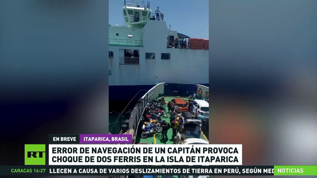 Error de navegación de un capitán provoca choque de dos ferris en Brasil