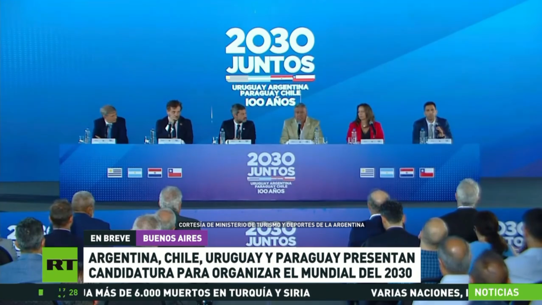 Argentina, Uruguay, Paraguay y Chile presentan candidatura conjunta para acoger el Mundial del 2030