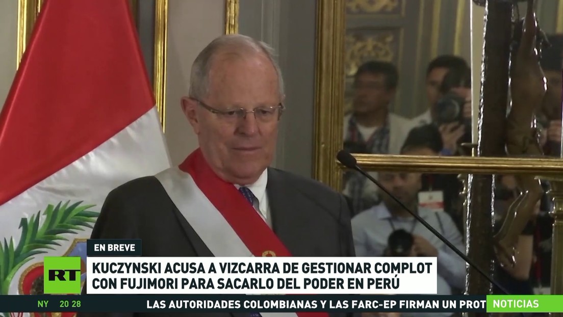 Kuczynski acusa a Vizcarra de haberse confabulado con Fujimori para sacarlo del poder en Perú