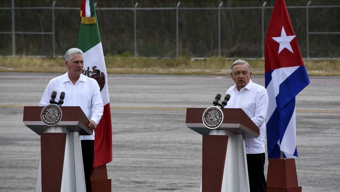 El presidente de Cuba visita México