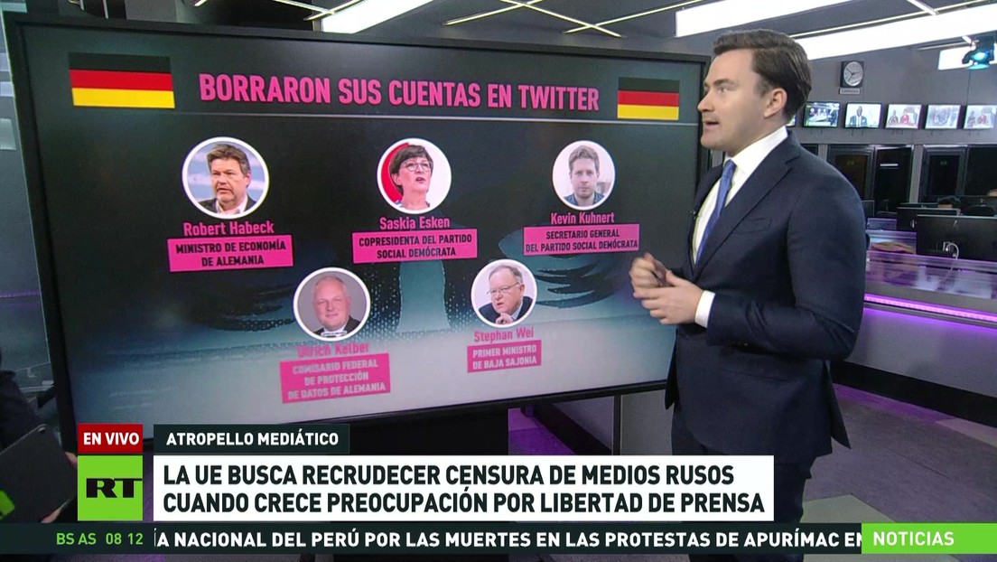 La UE busca recrudecer la censura de los medios rusos mientras crece la preocupación por libertad de prensa