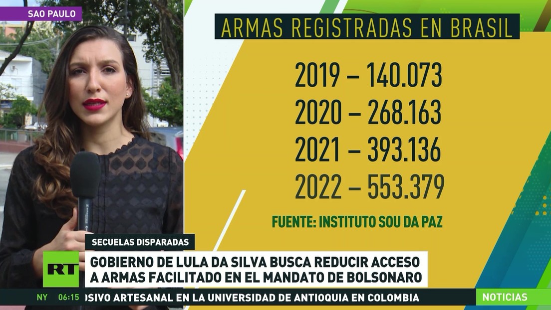 Gobierno de Lula busca reducir el acceso a armas, facilitado en el mandato de Bolsonaro