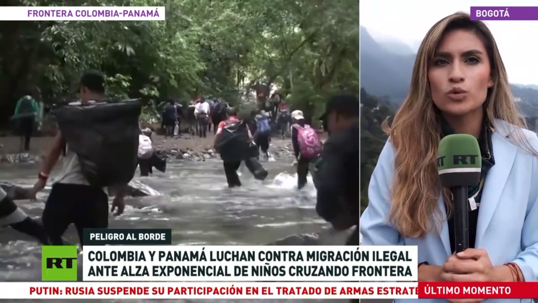 Colombia y Panamá luchan contra la migración ilegal ante el alza de niños cruzando la frontera