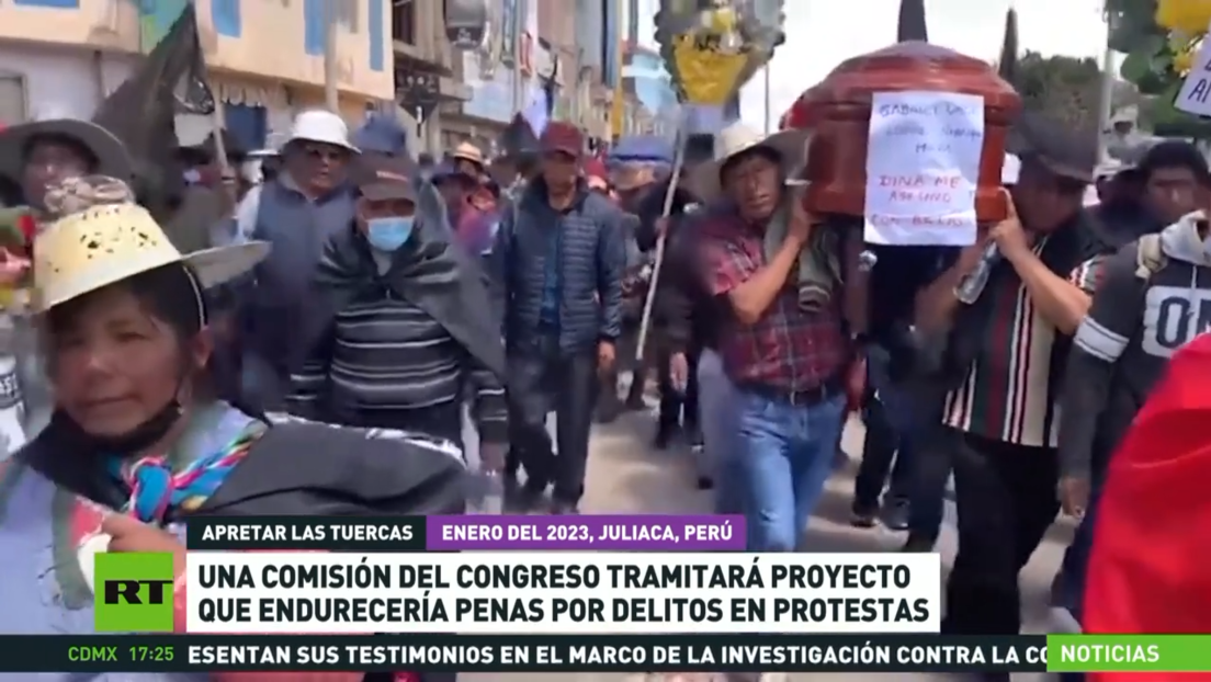 Una comisión del Congreso peruano estudia proyecto para castigar con graves penas los delitos en protestas