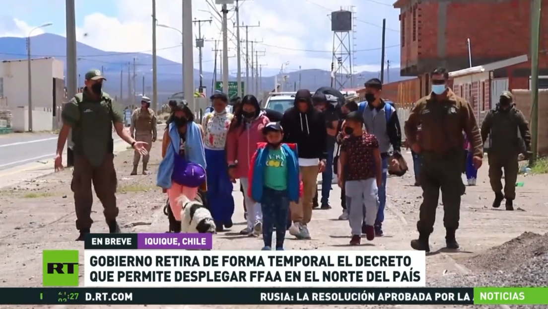 Chile revoca temporalmente el decreto sobre empleo del Ejército para para contener la inmigración en el norte del país