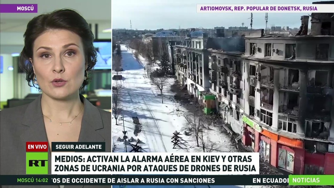 Medios: Activan la alarma aérea en Kiev y otras zonas de Ucrania por ataques de drones rusos