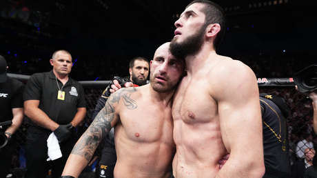 VIDEO: El gesto humano de Volkanovski con su rival Majáchev pese a haber sido destronado