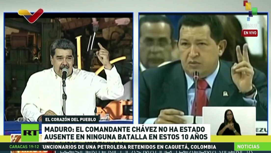 Maduro recuerda el legado de Hugo Chávez ante el 10.º aniversario de su fallecimiento