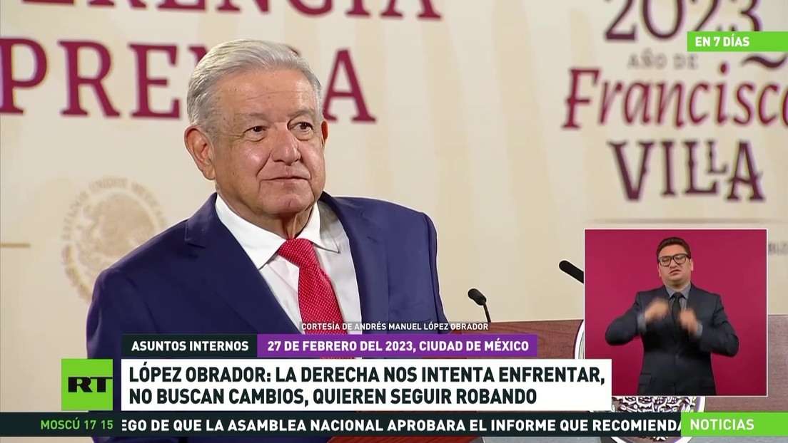 López Obrador arremete contra Washington por su injerencia en asuntos internos