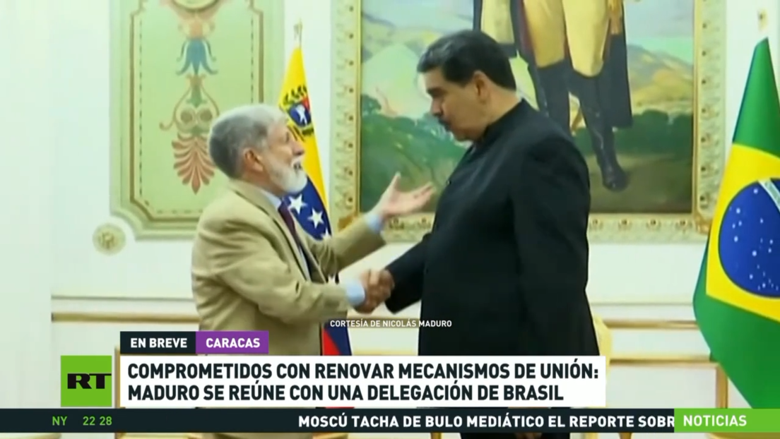 Comprometidos con renovar mecanismos de unión: Maduro se reúne con una delegación de Brasil