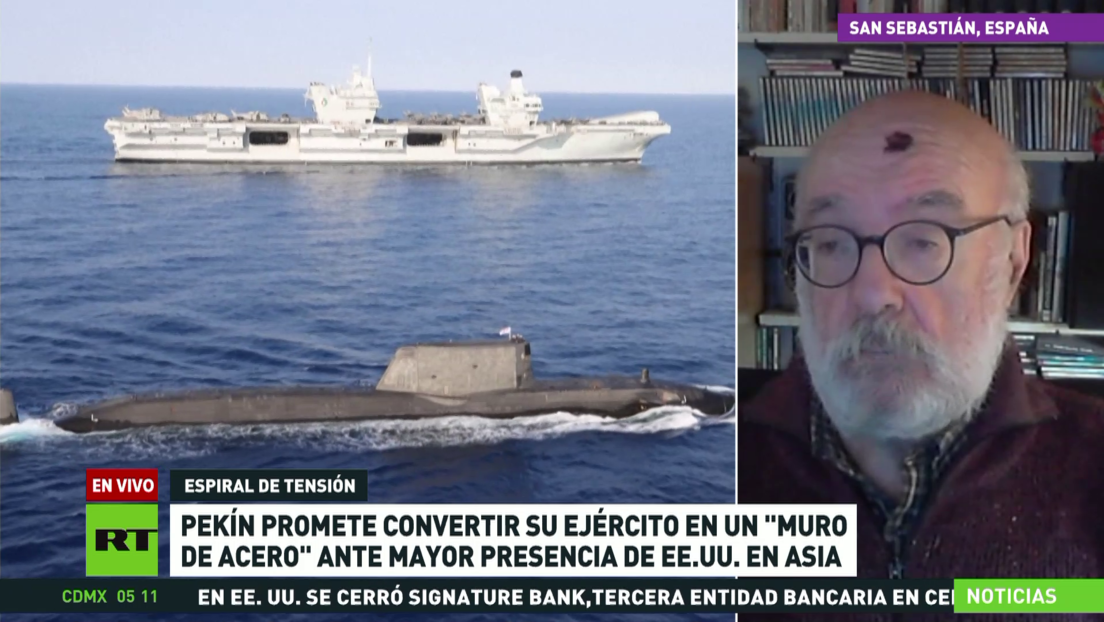 Pekín promete convertir su Ejército en un "muro de acero" ante una mayor presencia de EE.UU. en Asia