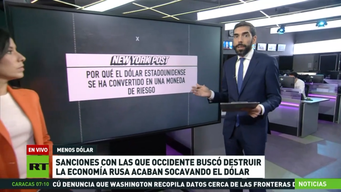 Las sanciones de Occidente acaban socavando al dólar