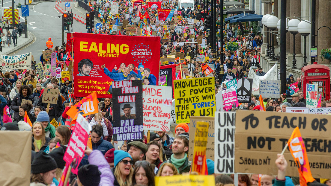 Reino Unido recibe con una huelga masiva el primer presupuesto de Sunak (FOTOS, VIDEOS)