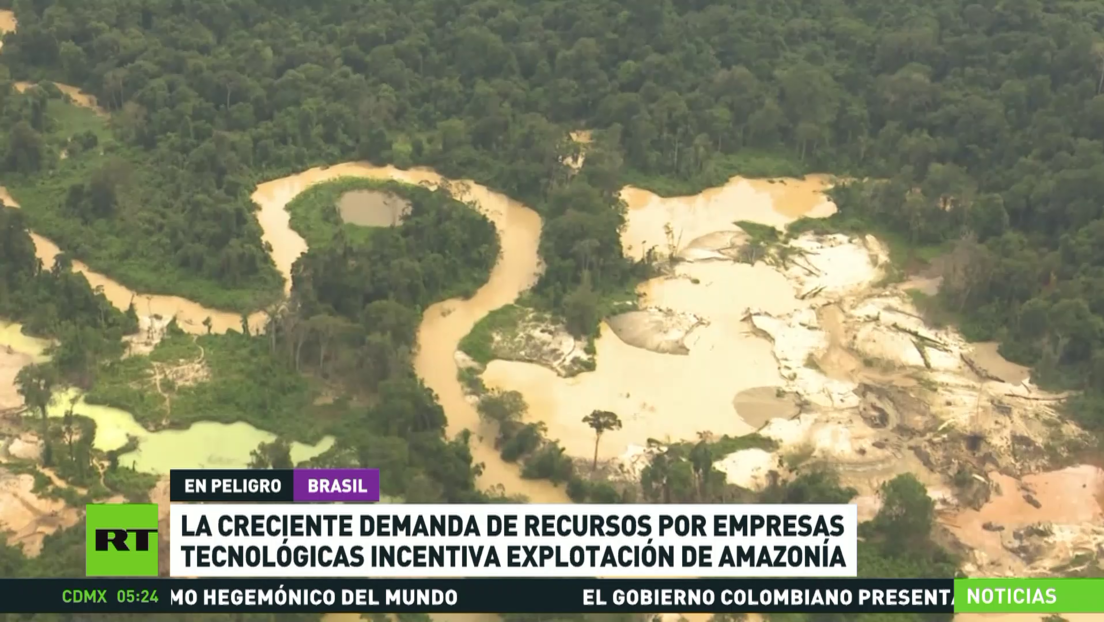 La demanda de recursos por empresas tecnológicas incentiva la explotación de la Amazonía de Brasil