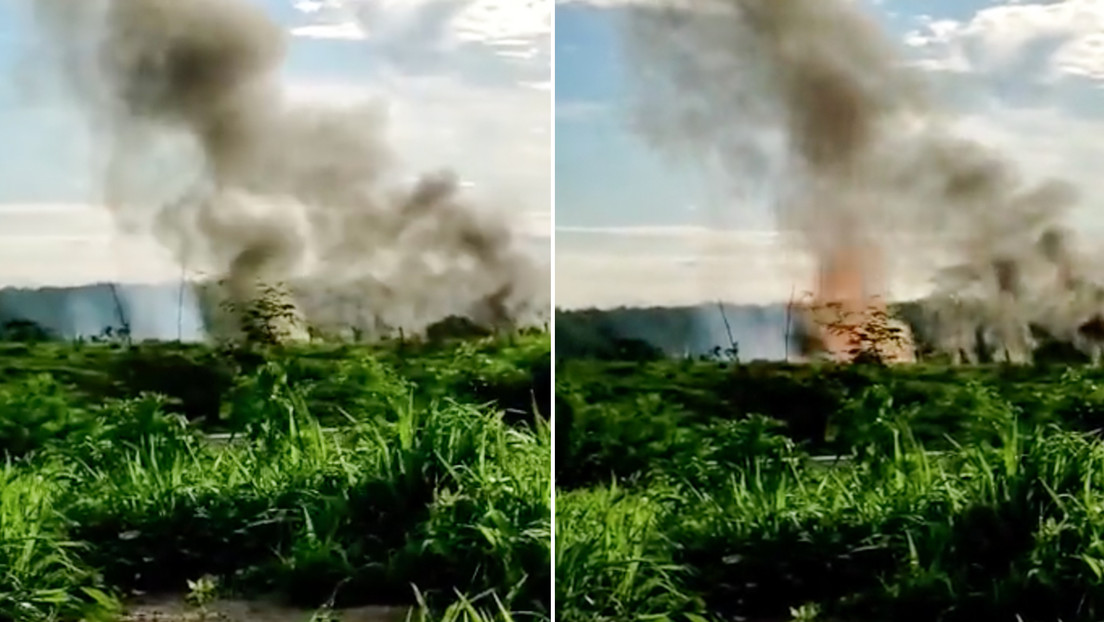 Registran fuerte explosión en un campamento militar del Ejército de Perú (VIDEO)