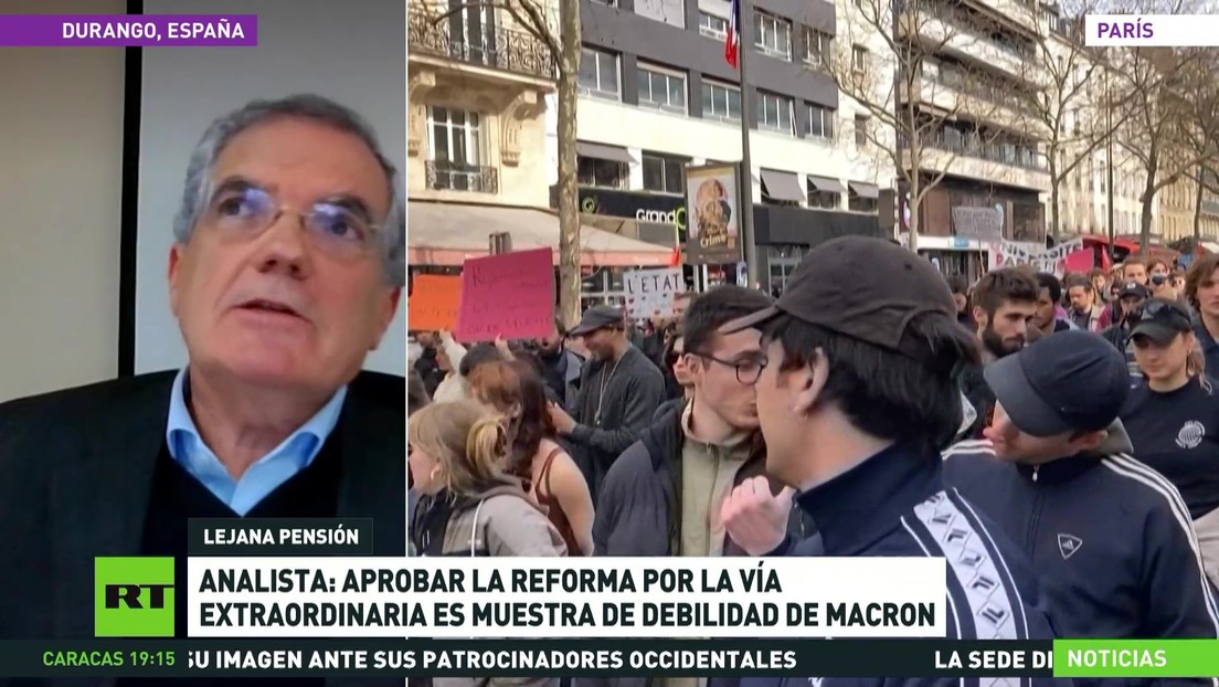 Analista: La aprobación de la reforma de pensiones por vía extraordinaria muestra la debilidad de Macron