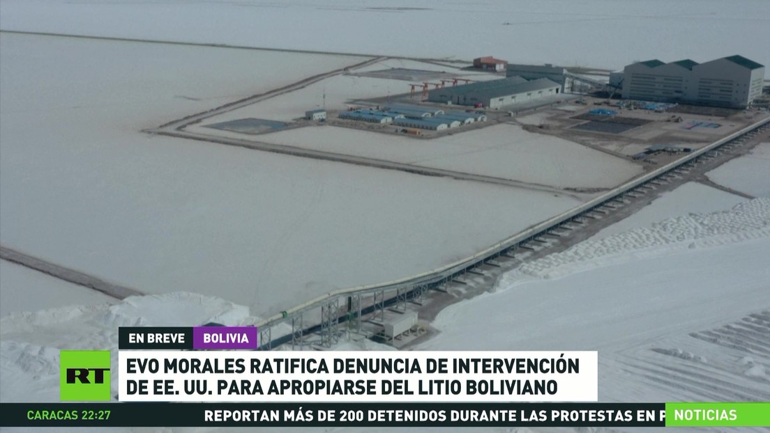 Evo Morales ratifica que EE.UU. busca intervenir en Bolivia para apropiarse del litio