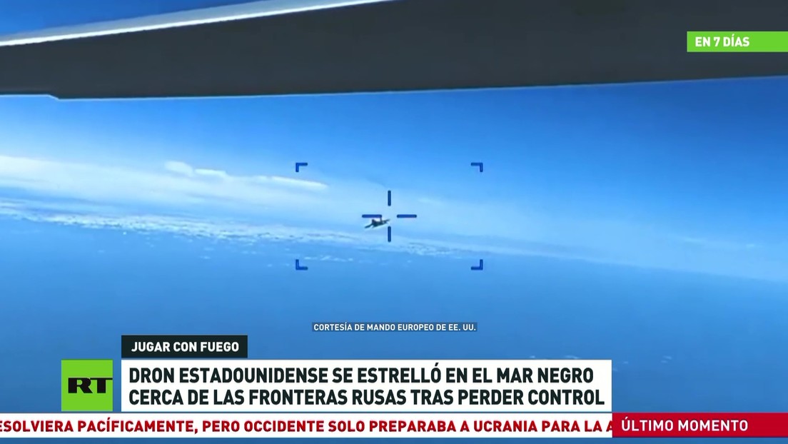 Un dron de EE.UU. se estrelló en el mar Negro cerca de las fronteras de Rusia