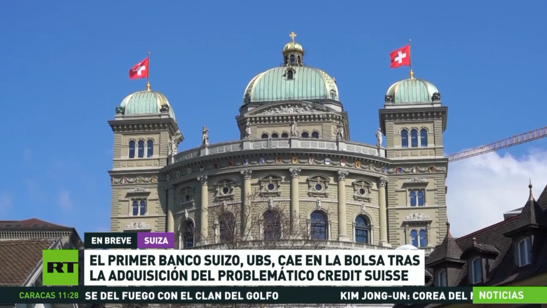 El primer banco suizo cae en la bolsa tras la adquisición del Credit Suisse
