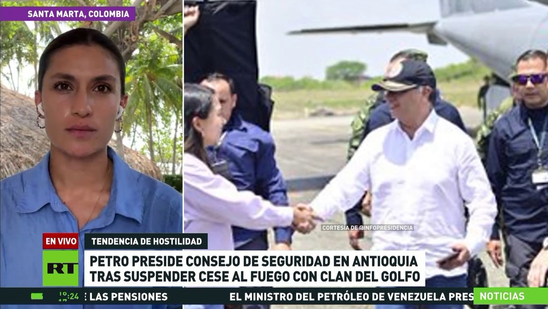 Petro preside consejo de seguridad en Antioquia tras suspender el cese al fuego con el Clan del Golfo