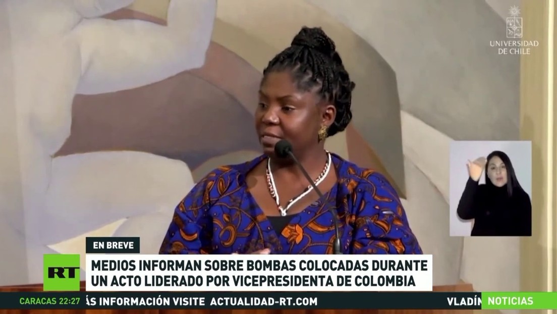 Medios colombianos informan sobre bombas colocadas durante un acto de la vicepresidenta Francia Márquez