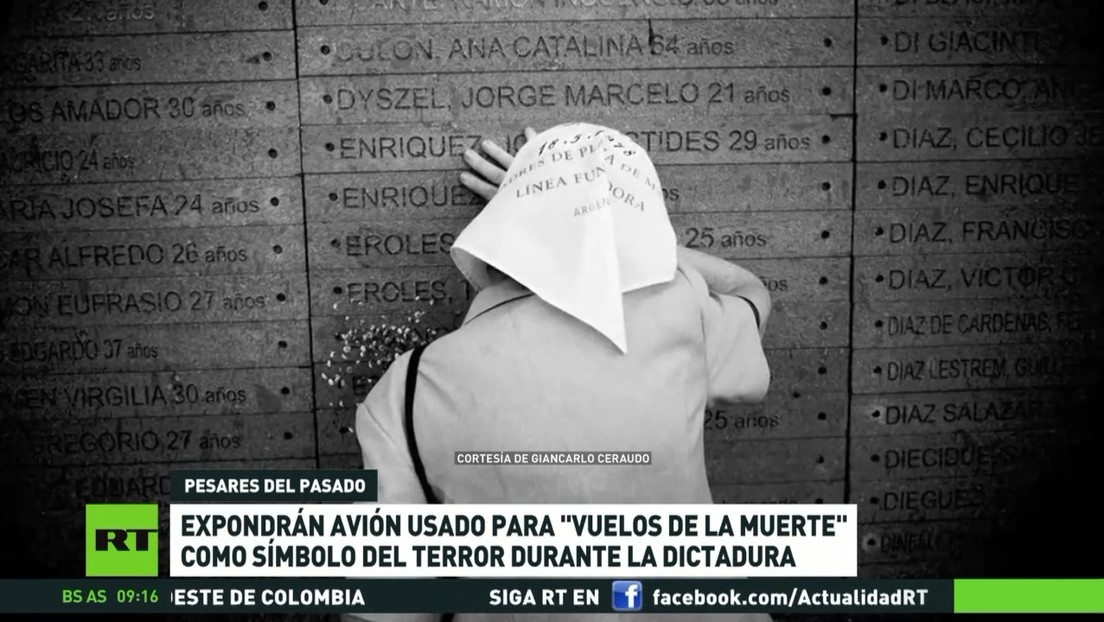 Expondrán un avión usado en los 'vuelos de la muerte' como símbolo del terror durante la dictadura en Argentina