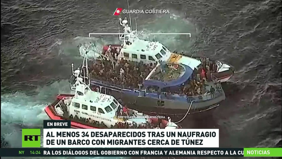 Al menos 36 desaparecidos tras el naufragio de un barco con migrantes cerca de Túnez