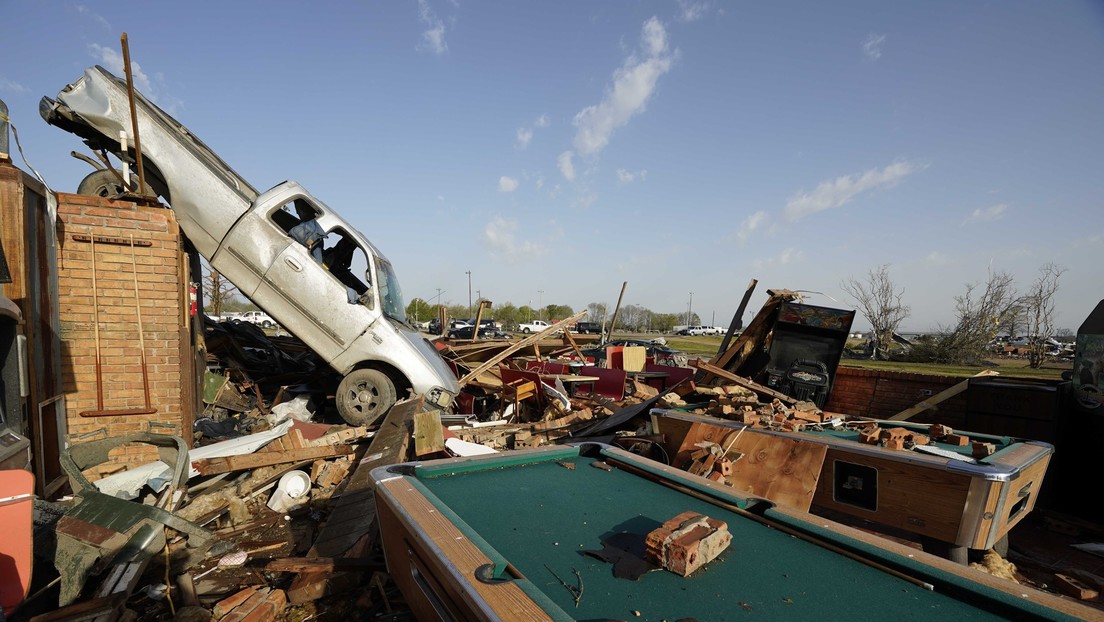 VIDEO: Vista aérea tras los destructivos tornados por los que Biden declaró el estado de desastre en Misisipi