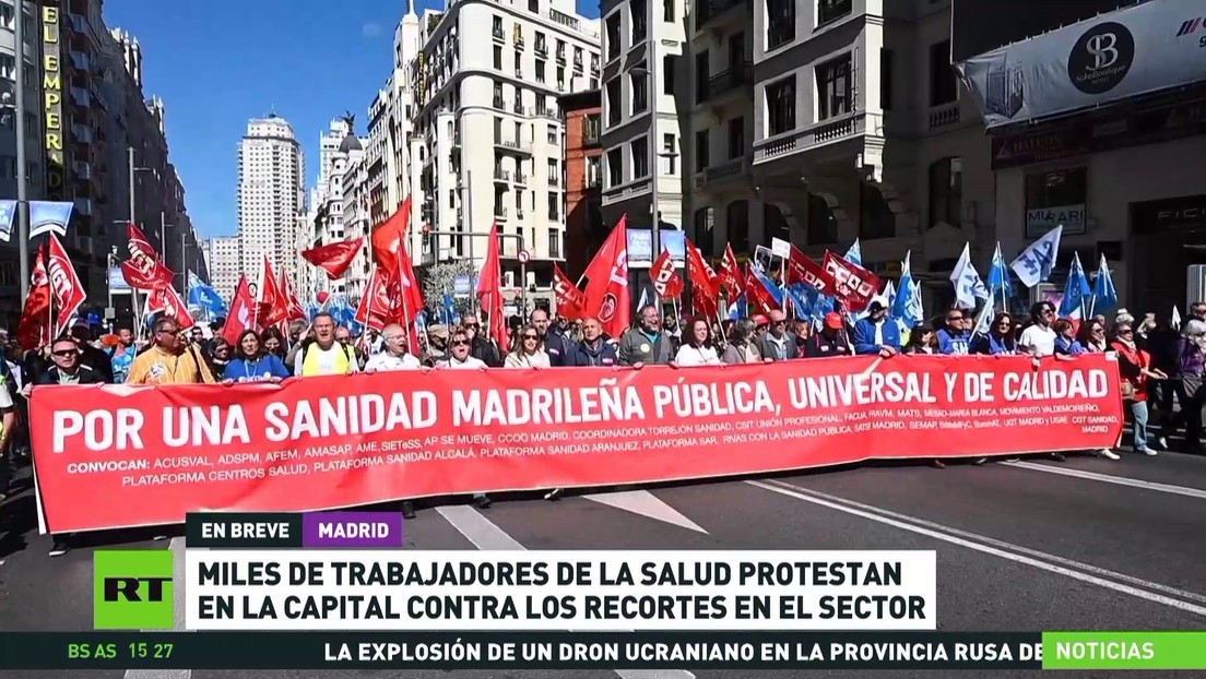 Miles De Trabajadores De La Salud Protestan En Madrid Contra Los Recortes En El Sector Rt 4216