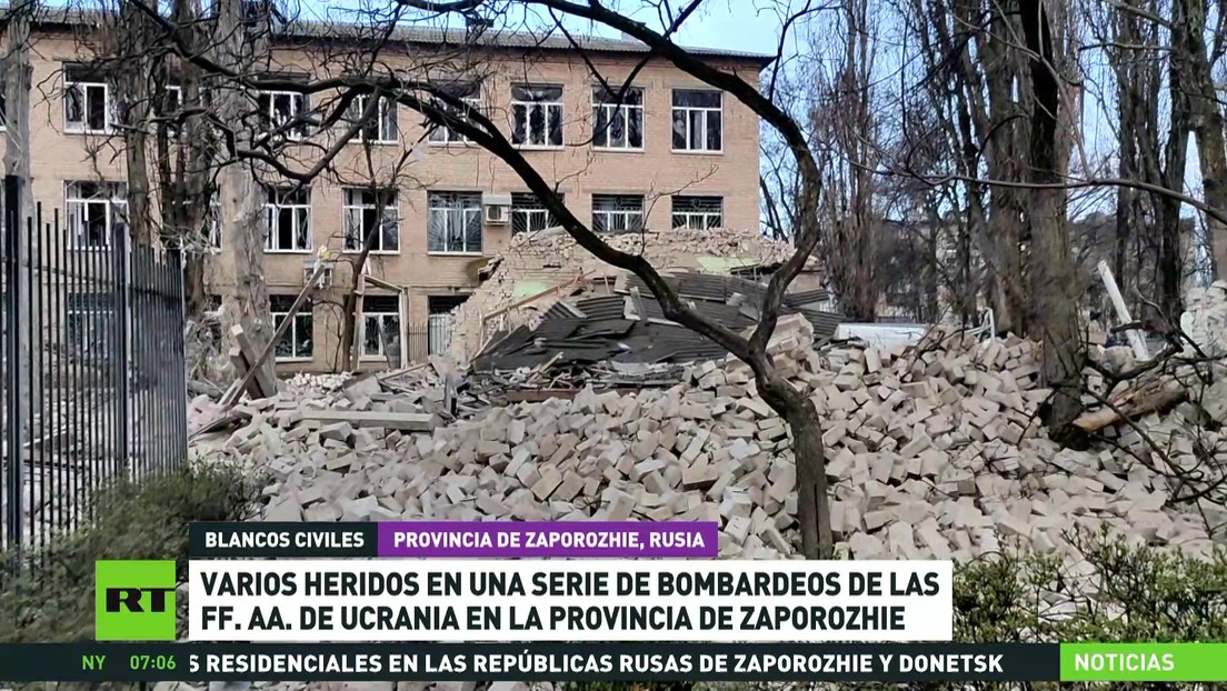 Varios heridos en una serie de ataques de Ucrania en la provincia de Zaporozhie