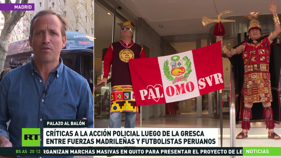 Críticas a la acción policial luego de la gresca entre policías madrileños y futbolistas peruanos