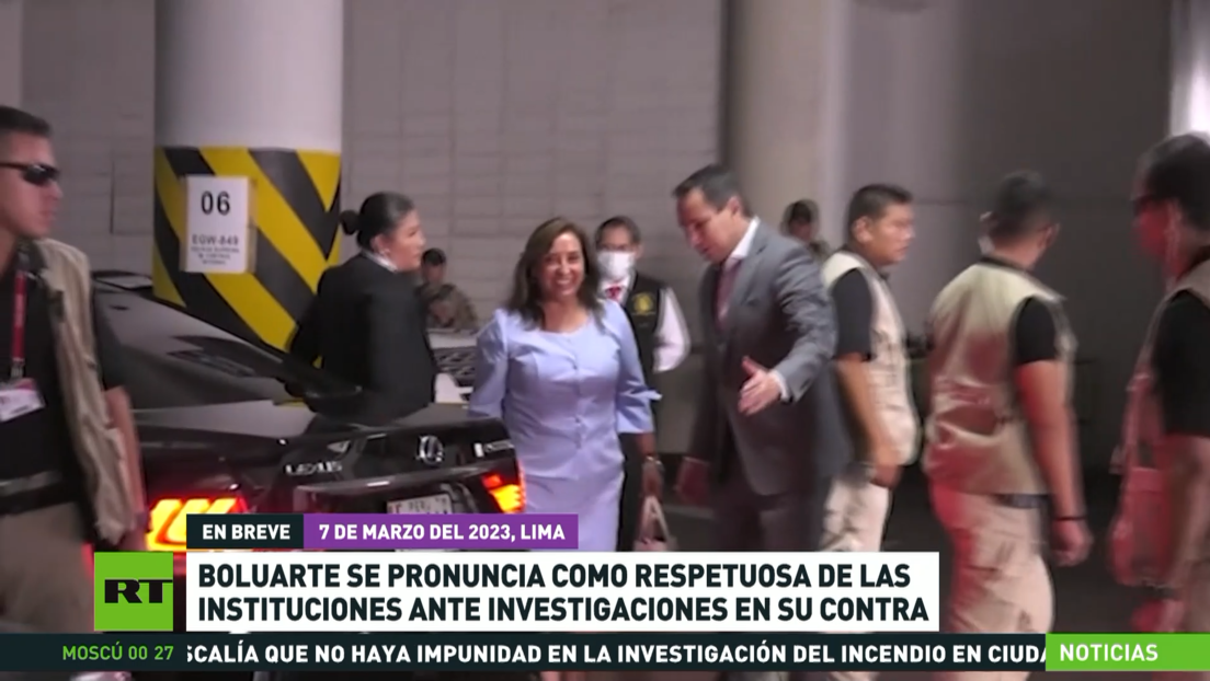 Boluarte se proclama respetuosa de las instituciones ante investigaciones en su contra