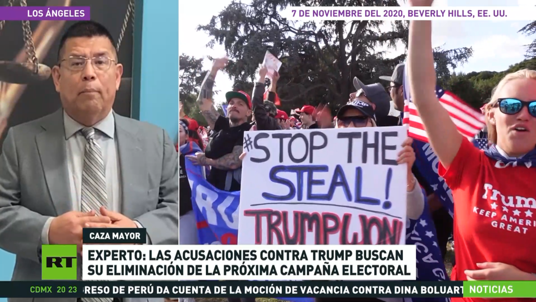 Experto: Las acusaciones contra Trump buscan su eliminación de la próxima campaña electoral