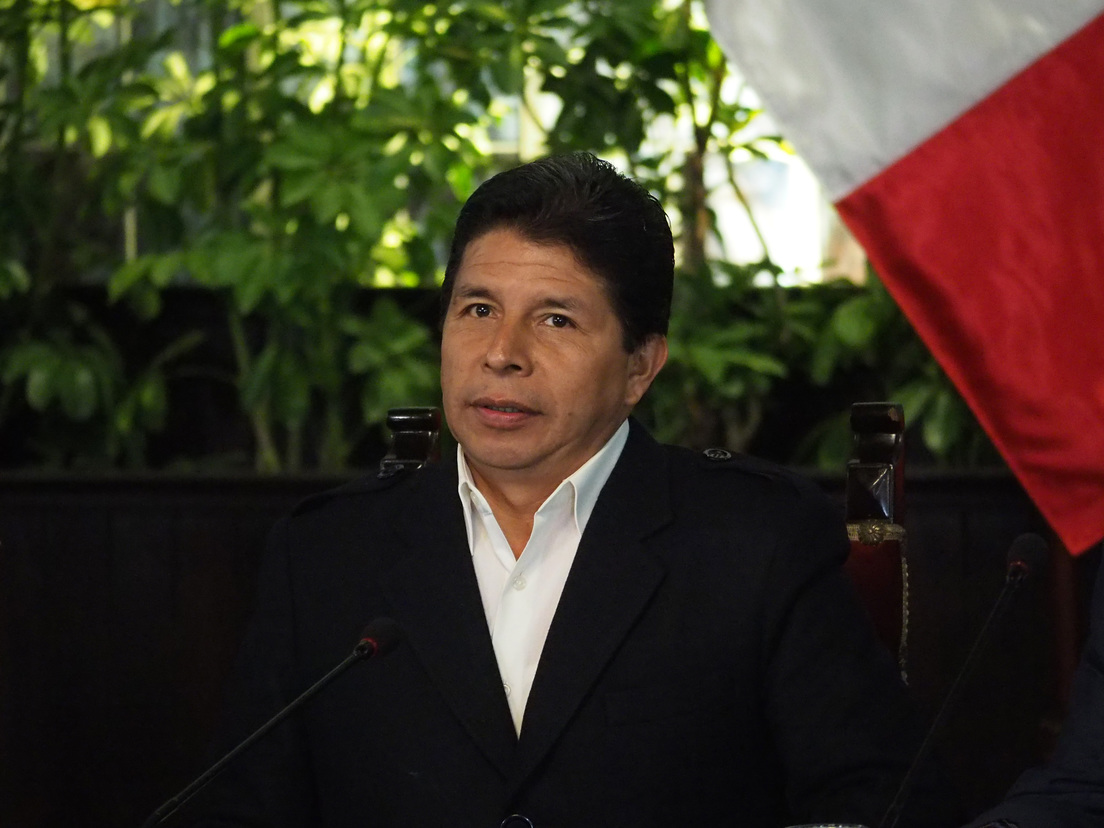 El destituido presidente de Perú, Pedro Castillo
