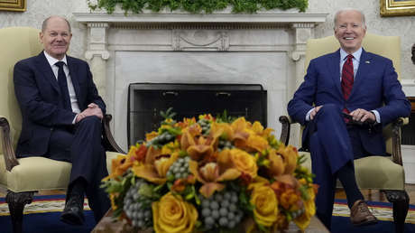 Biden y Scholz 'coordinan' en Washington sus posturas sobre Ucrania