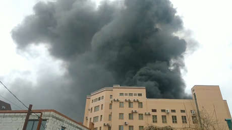 VIDEO: Arde un edificio del Servicio Federal de Seguridad de Rusia en el sur del país