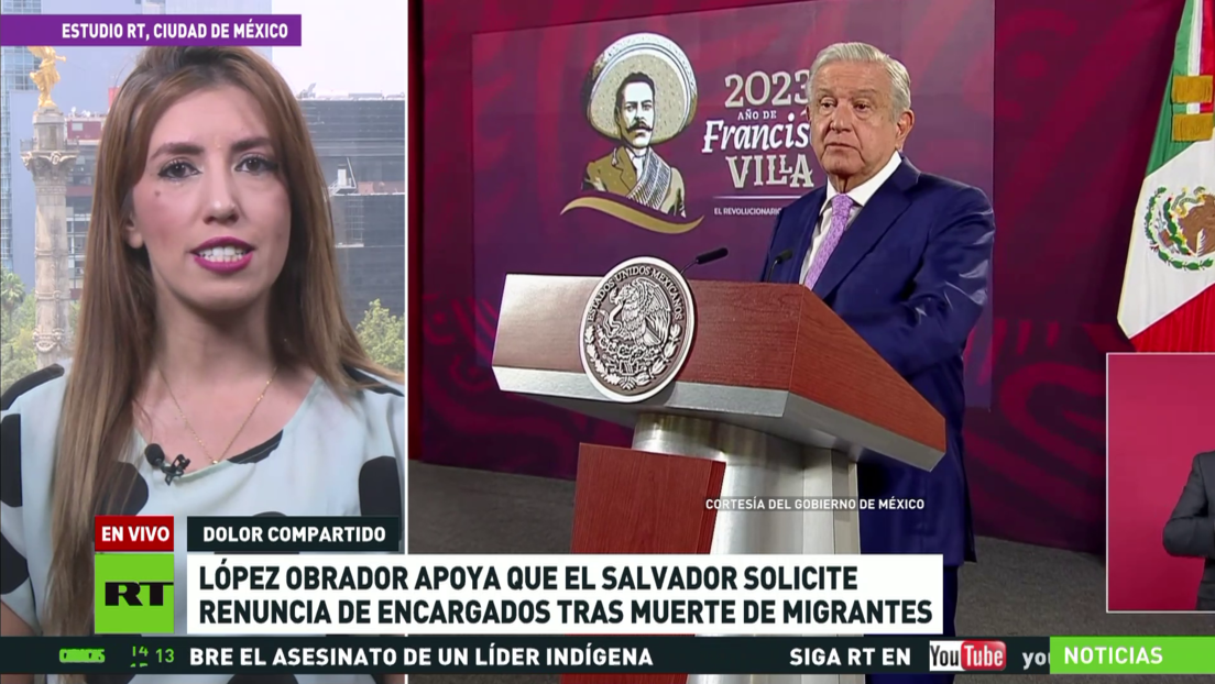 López Obrador: Las autoridades de El Salvador tienen razón, la muerte de migrantes es "lamentable"