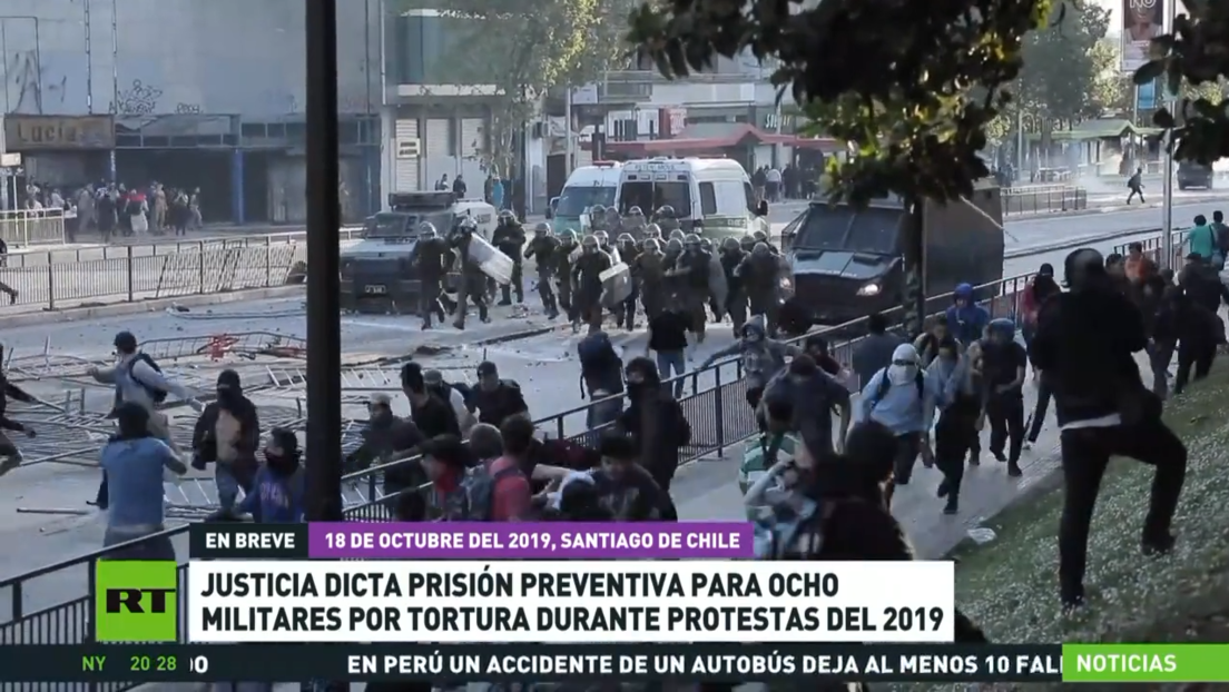 Justicia de Chile dicta prisión preventiva para ocho militares por tortura durante protestas de 2019