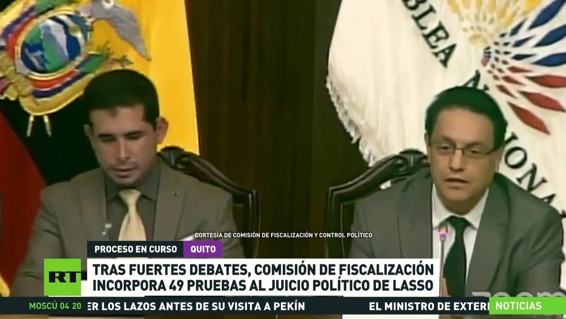 Comisión de Fiscalización de Ecuador incorpora 49 pruebas al juicio político contra Guillermo Lasso