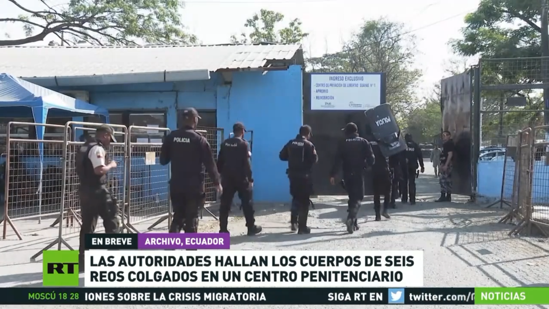 Hallan los cuerpos de seis reos colgados en una cárcel en Ecuador
