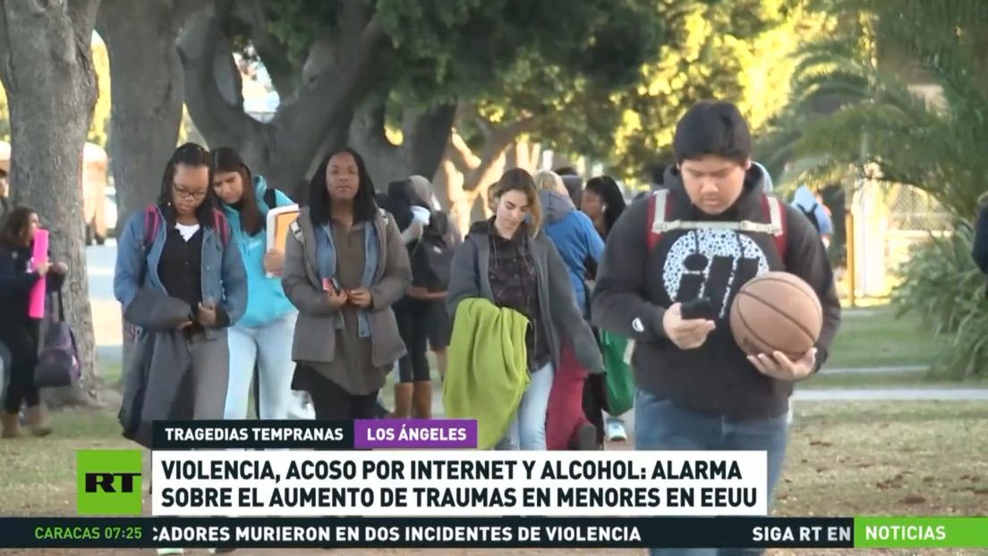Violencia, acoso por Internet y drogas: alarma por el aumento de traumas en menores en EE.UU.