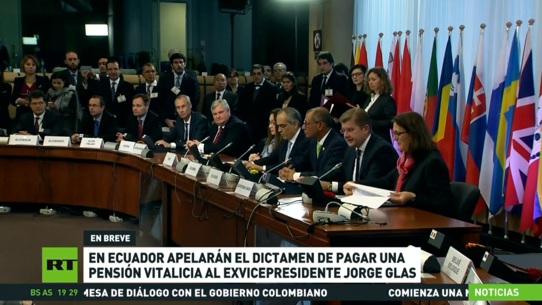 Apelarán el dictamen de pagar una pensión vitalicia al exvicepresidente ecuatoriano Jorge Glas