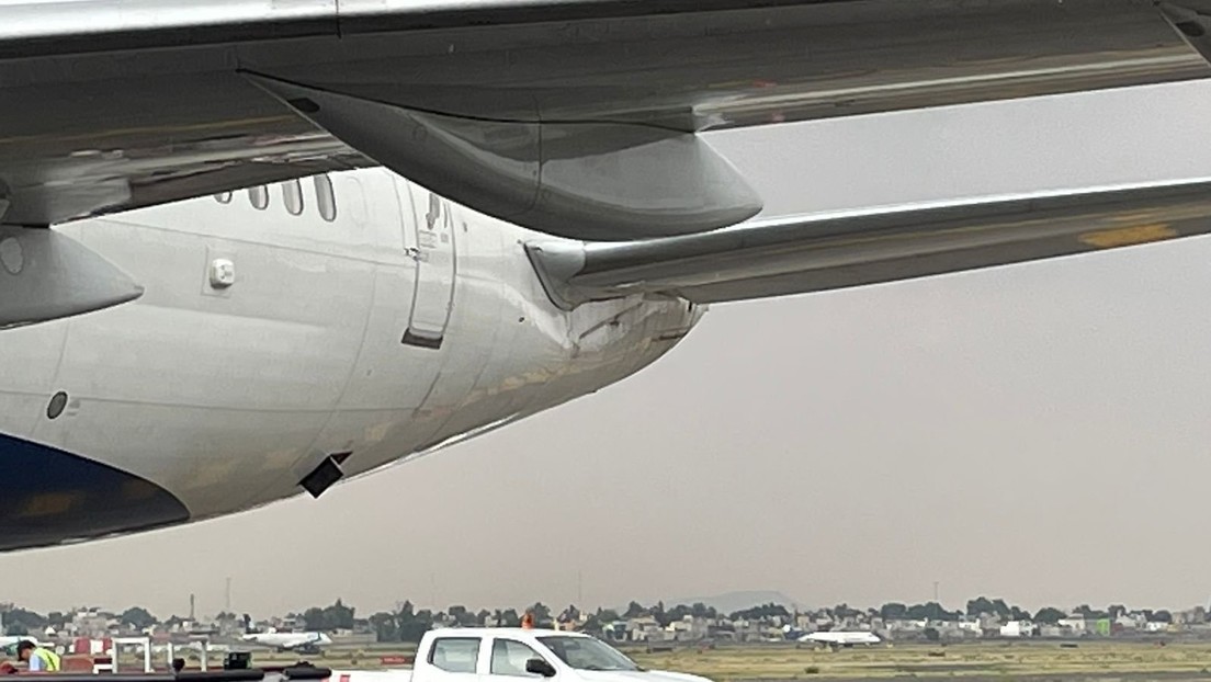 Dos aviones chocan en una pista en el Aeropuerto Internacional de la Ciudad de México