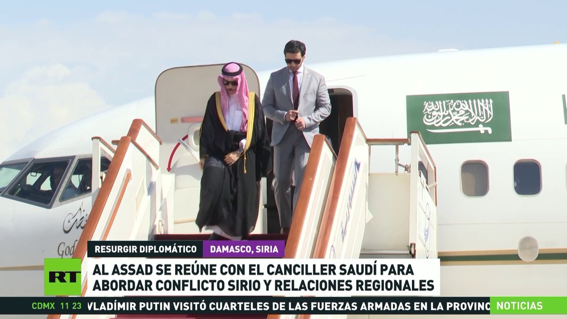 Al Assad se reúne con el canciller saudita para abordar el conflicto sirio y las relaciones regionales